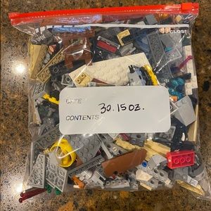 Legos - Mixed shaped, gallon bag